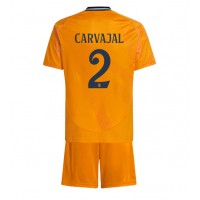 Real Madrid Daniel Carvajal #2 Fußballbekleidung Auswärtstrikot Kinder 2024-25 Kurzarm (+ kurze hosen)